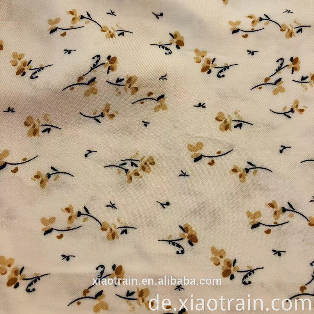 Small Flower Rayon printed Fabric